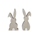 Deko-Aufsteller Hase Puschel 15x5,8x2cm Holz 2 fac