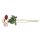 Rose offen 65cm Satin 3-fbg.sort.