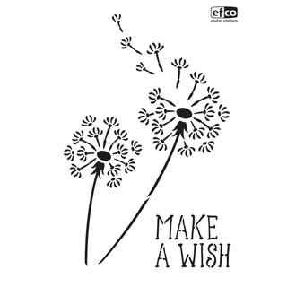 Stencil, Pusteblume Make a Wish, DIN A4, 1-teilig,