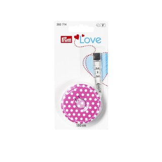 Rollmaßband Prym Love, pink, 150cm