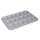 Mini-Waffel Metall Silber 38 x 26 cm