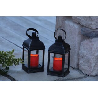 AAO LED-Outdoor Laterne MODO, FP 10,5x10,5x22,5cm 
(rot / Kunststoff)