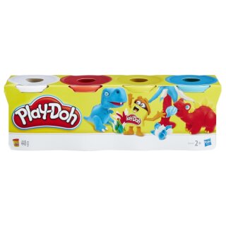 Play-Doh 4er Pack Grundfarben blau, gelb