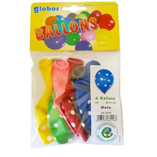 6 Rundballons Dots