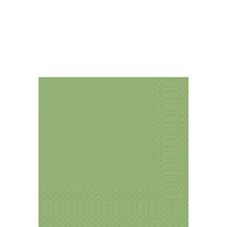 Zelltuchservietten Duni, 24x24, leaf green, 250 St., 3 lagig, 1/4 Falz