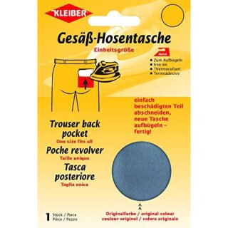 GESÄß-HOSENTASCHE, DUNKELGRAU