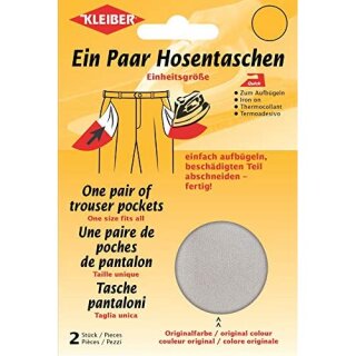 GESÄß-HOSENTASCHE, HELLGRAU