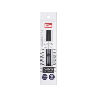 Prym 194180-1 Stricknadeln, Schwarz, 2mm (ABVK)