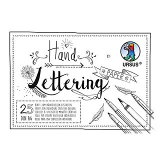 HANDLETTERING PAPER 200G.DIN A6 25BL.WEIß