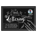 HANDLETTERING PAPER 210G.DIN A6 25BL.SCHWARZ