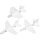 Flugzeuge - Sortiment, L 11,5-12,5 cm, B 11-12 cm, 3 Stck., Weiß