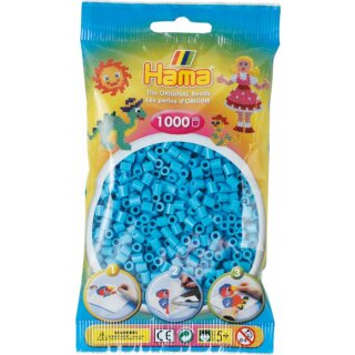 HAMA Perlen Azur Blau 1.000Stück