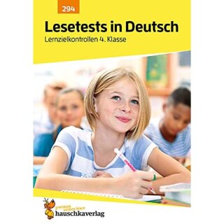 Lesetests in Deutsch - Lernzielkontrollen 4. Klasse, A4- Heft