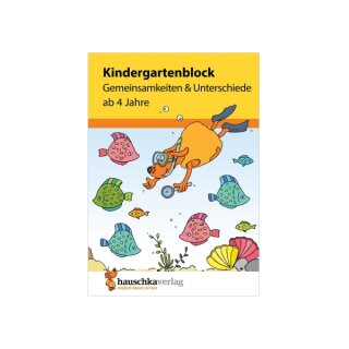 Kindergartenblock - Gemeinsamkeiten & Unterschiede ab 4 Jahre, A5-Block