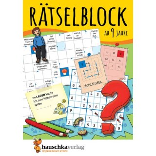 Rätselblock ab 9 Jahre, Band 1, A5-Block