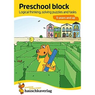 Preschool block - Logical thinking, solving puzzles and tasks 5 years and up, A5-Block