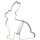 Hase ca. 14 cm sitzend