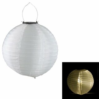 LED Solar Lampion OUTDOOR, weiß, gr, 30cm