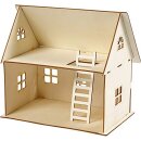 Puppenhaus zum Zusammenbauen, H 25 cm, Größe...