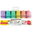 Mini Highlighter pastell 6er Etui