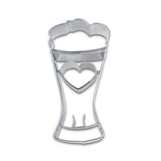 Städter Präge-Ausstecher Ausstechform, Edelstahl, Silber, 8,5 cm (ABVK)