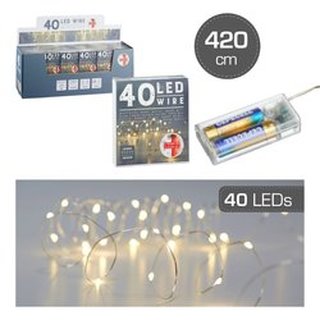 Lichterkette Mikro, 40 LED, TIMER, 420cm