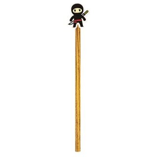 "Ninja" Bleistift mit Radiergummi-Topper, im Display   *NEU*