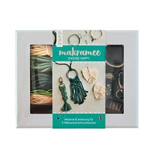 Makramee-Schmuckset Happy