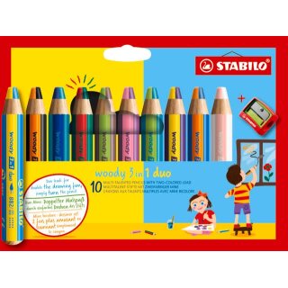 STABILO woody 3 in 1 duo 10 ET/Spitzer