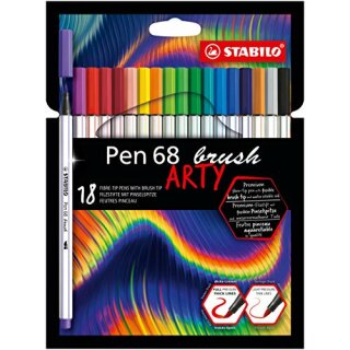 STABILO Pen 68 brush 18er Etui ARTY