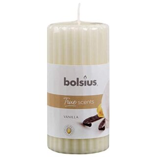 AAO Duft-Stumpenkerze geriffelt 120/58 True Scents Vanille