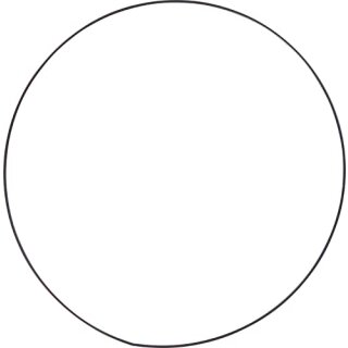 Metall-Ring, Ø35 cm, schwarz beschichtet