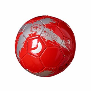 Mini-Fußball, rot/silber