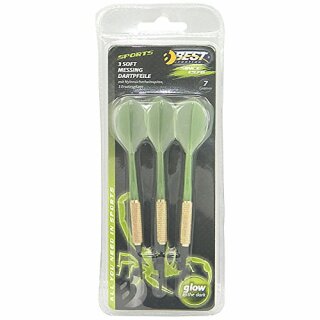 Safety Dartpfeile GLOW IN THE DARK, 7gr.