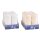AAO PROFILine - Stumpenkerze weiss 130x58 mm, 6er-Packung, getauchte Qualität, uncellophaniert