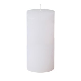 AAO Rustikkerze, vollfarbig gegossen, 100% Paraffin 190 x 68 mm weiss