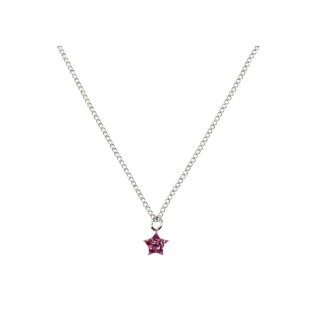 Kette Stern hellrosa Silver Line (3)