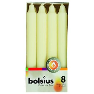 AAO Haushaltskerzen 180/21,3 mm Box 8, elfenbein