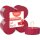 Maxi-Lichte transparent 8 Stunden 8er Pack True Scents, Granatapfel