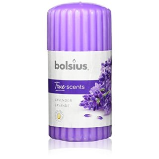 AAO Duft-Stumpenkerze geriffelt 120/58 True Scents Lavendel