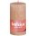 AAO Rustik-Kerze 130/68mm Nebliges Rosa