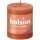 Rustikkerze Shine 80/68mm, Herbstliches Orange