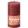 AAO Rustik-Kerze 130/68mm Zartes Rot
