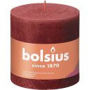 AAO Rustik XXL Kerze 100/100mm Zartes Rot
