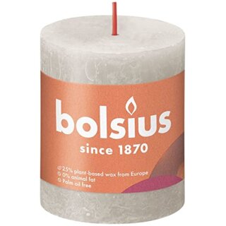AAO Rustik-Kerze 80/68mm Sandgrau
