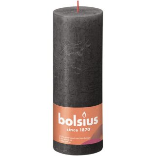 AAO Rustik-Kerze 190/68mm Stürmisches Grau