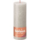 Rustik-Kerze 190/68mm Sandgrau
