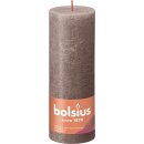 Rustikkerze Shine 190/68mm, Rustikales Taupe