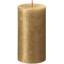 AAO Rustik-Kerze metallic 130/68mm Gold