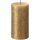 AAO Rustik-Kerze metallic 130/68mm Gold